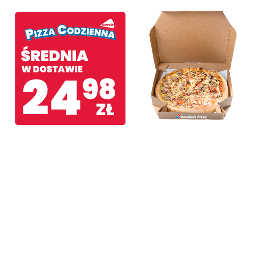 Średnia Pizza Codzienna za 24,98 zł